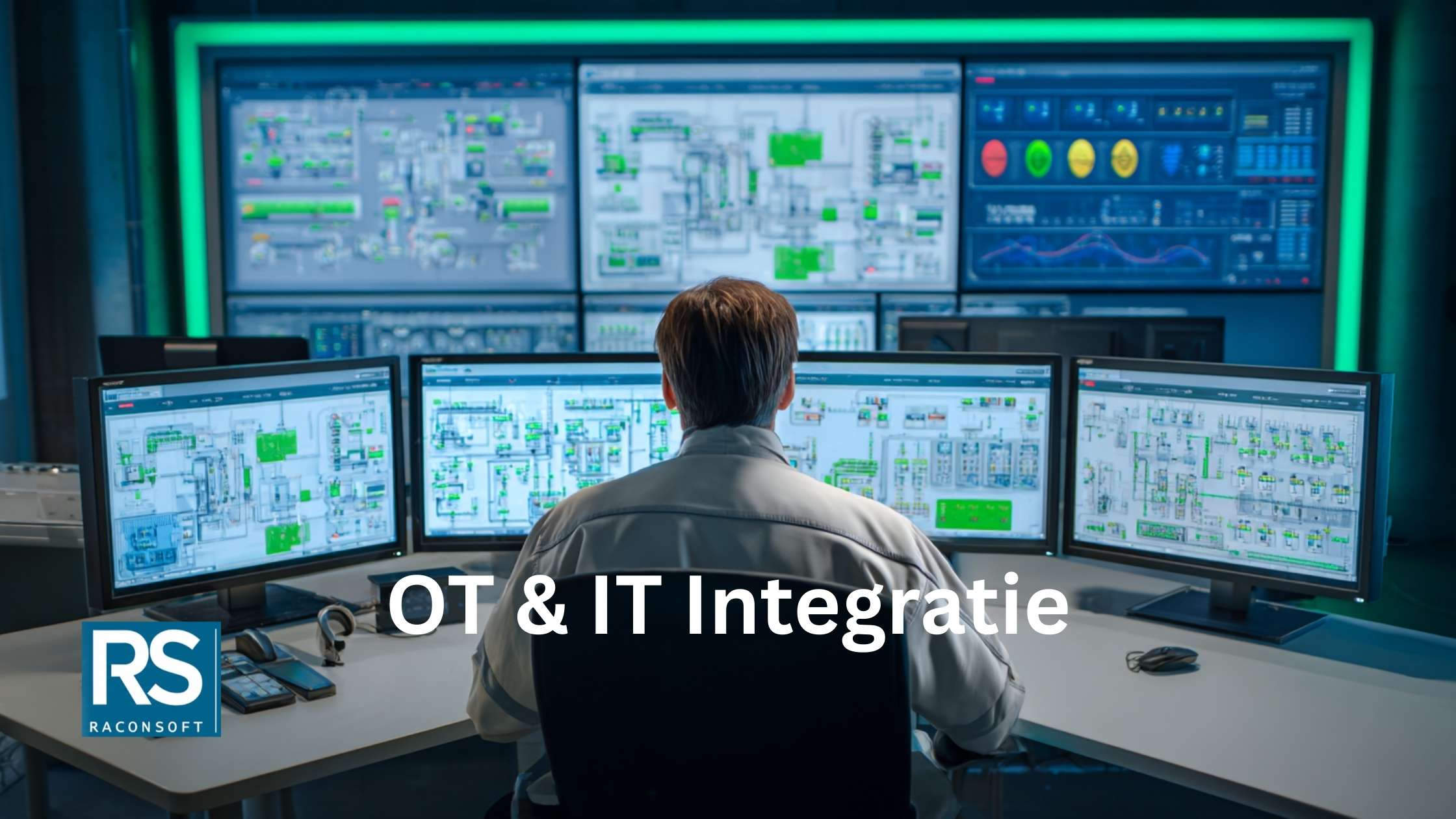 Illustratie van OT en IT integratie